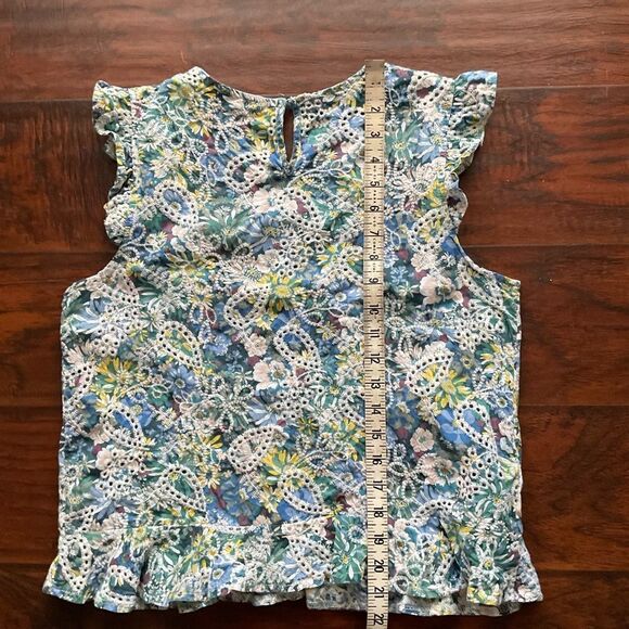 Solitaire Embroidered Floral Colorful Women’s Top Size M - Picture 4 of 5